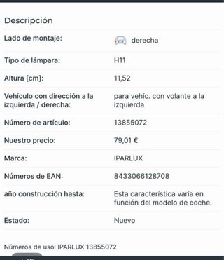 Faros Antiniebla varios Rover 99-06
