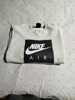 Sudadera Nike Air Gris y Negra