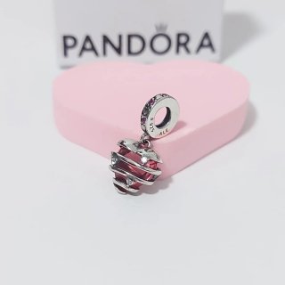 Pandora Corazón Rojo con Circonitas
