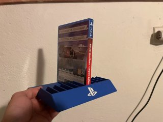 Soporte para juegos PlayStation azul