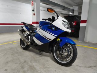 BMW K1200S Azul y Blanca