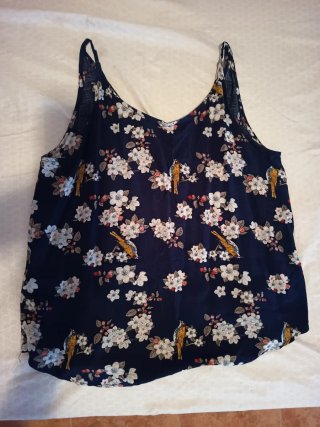 Blusa de tirantes estampada