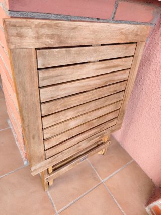 Mesa de teca CASARIA 46cm plegable