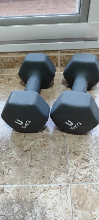 Par Mancuernas Hexagonales 10kg