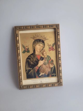 Quadro Antico Madonna Perpetuo Soccorso