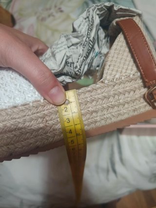Sandalias esparto blancas y beige