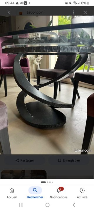 Pie de mesa diseño Maurice Barilone