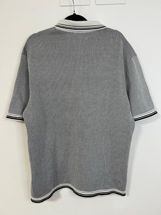 COS Polo T-shirt L Nero Bianco
