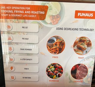 Freidora de aire FUHAUS 6L sin usar