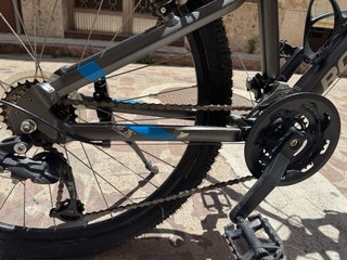 Bicicleta Rockrider 24 Gris/Azul