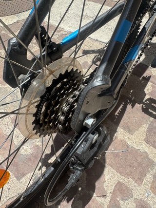 Bicicleta Rockrider 24 Gris/Azul