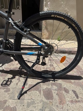 Bicicleta Rockrider 24 Gris/Azul