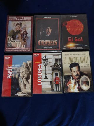 Colección 6 DVDs Películas y Documentales