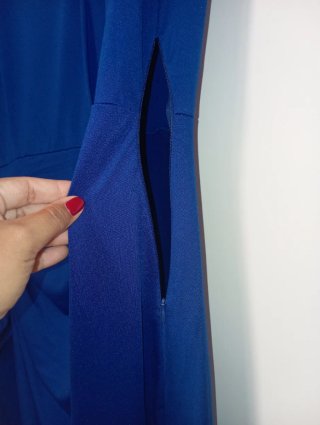 Vestido azul elegante para eventos