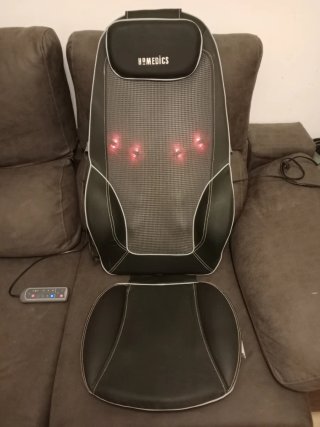 Masajeador de espalda y asiento HoMedics con mando