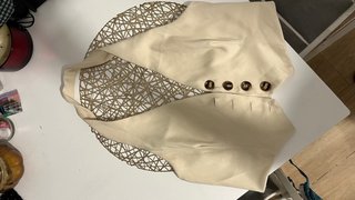 Chaleco formal beige