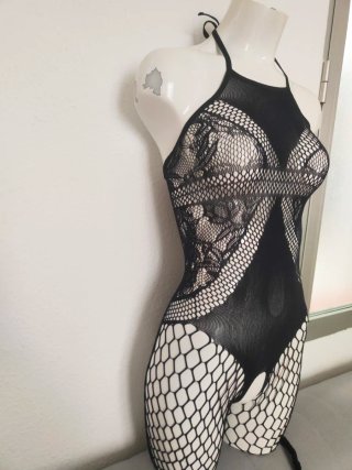 Body Sexy Encaje Malla Talla Única