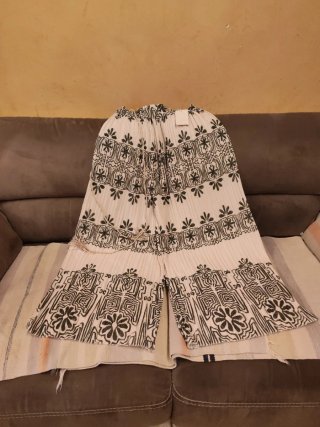 Gonna pantalone plissè nuova