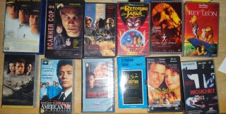 Lote Películas VHS Acción, Drama, Animación