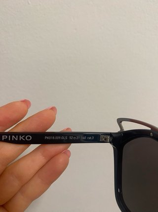 Occhiali da sole Pinko neri e argento