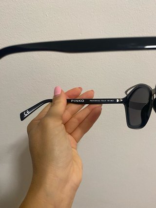Occhiali da sole Pinko neri e argento