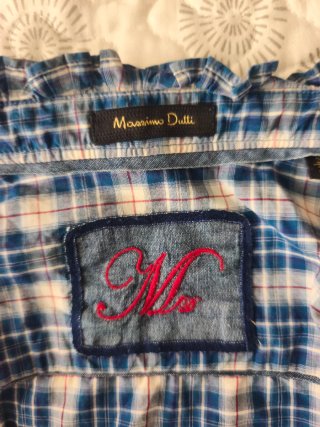Camisa cuadros Massimo Dutti Talla M