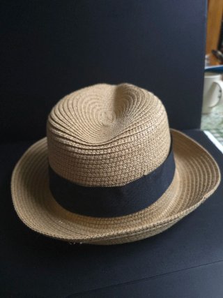 Gorro Pork Pie Marrón y Negro