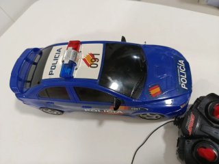 Coche teledirigido Policía Azul