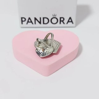Pandora Charm Flor Rosa con Circonitas