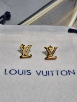 Pendientes Louis Vuitton dorados