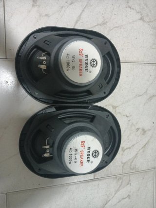Altavoces Ovalados Negros Nuevos