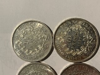 Moneda (s) 10 FF Hércules de plata