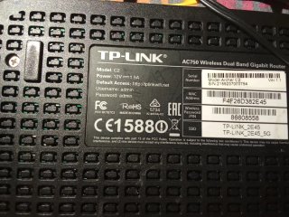 TP-Link C2 Router Inalámbrico Negro