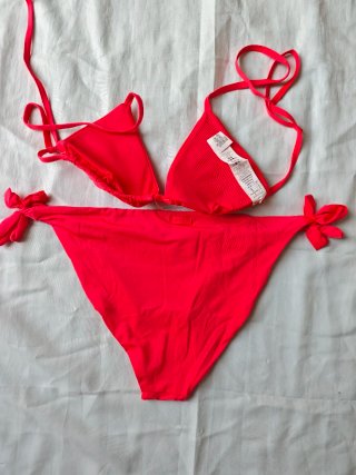 Bikini Calzedonia Rojo Neón / Rosa Intenso