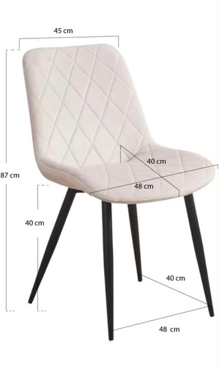 2 Sillas Comedor Tapizadas Beige