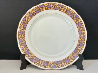 🇫🇷 Limoges 6 Platos Postre antiguos Art Deco