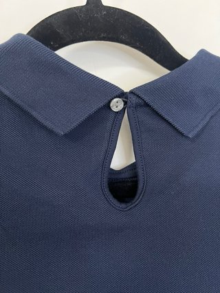 Abito polo Lacoste midi blu navy taglia XS/S