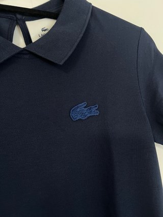 Abito polo Lacoste midi blu navy taglia XS/S