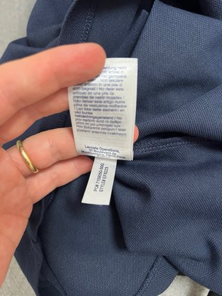 Abito polo Lacoste midi blu navy taglia XS/S