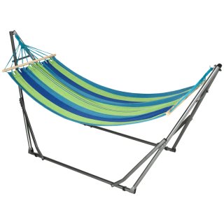 Hamaca plegable 2 en 1 con soporte y tendedero