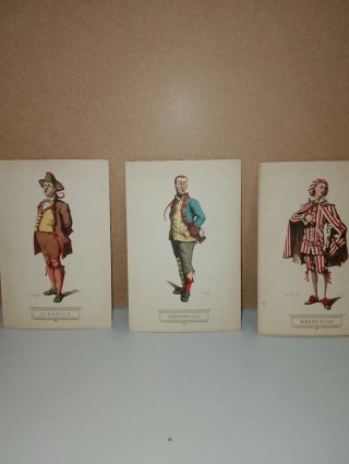 Illustrazioni personaggi teatrali antichi