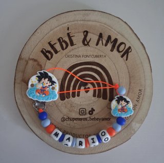 Chupetero Personalizado Goku Bebé