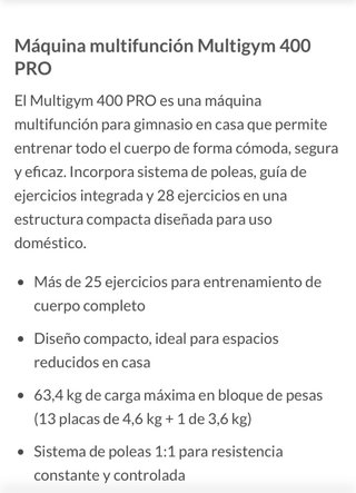 Behumax Multigym 400 Pro