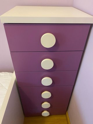 Cama Nido Juvenil + Sinfonier Morado+armario