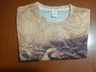 Camiseta de caza con estampado de perdices