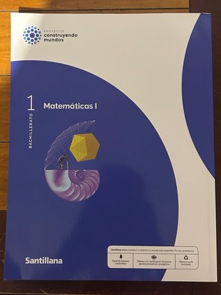 Pack de 2 libros de Matemáticas I 1 Bachillerato