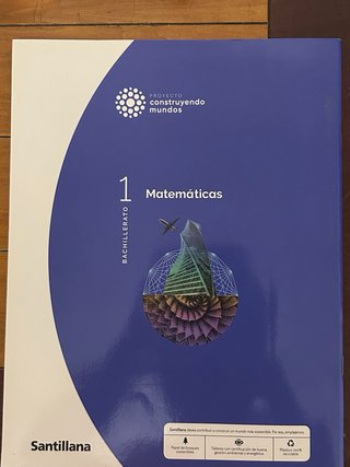 Pack de 2 libros de Matemáticas I 1 Bachillerato