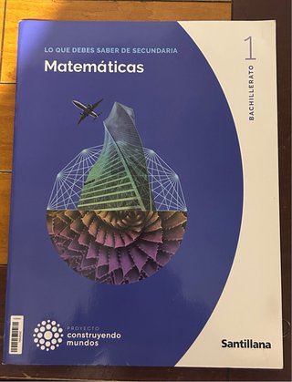 Pack de 2 libros de Matemáticas I 1 Bachillerato