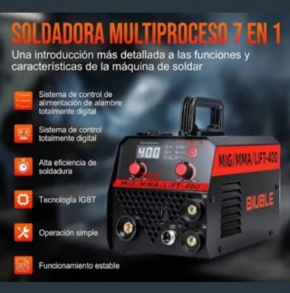Máquina Soldar IGBT Multifuncion MIG/MMA/LIFT 400