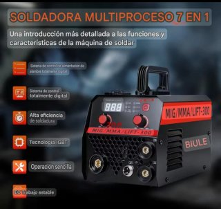Máquina Soldar IGBT Multifuncion MIG/MMA/LIFT 300